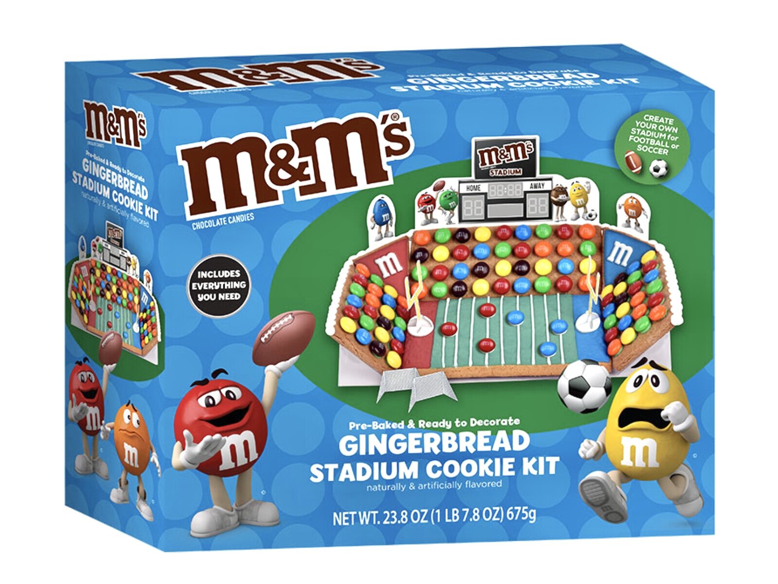 M&amp;M Gingerbread Stadium Cookie Kit.