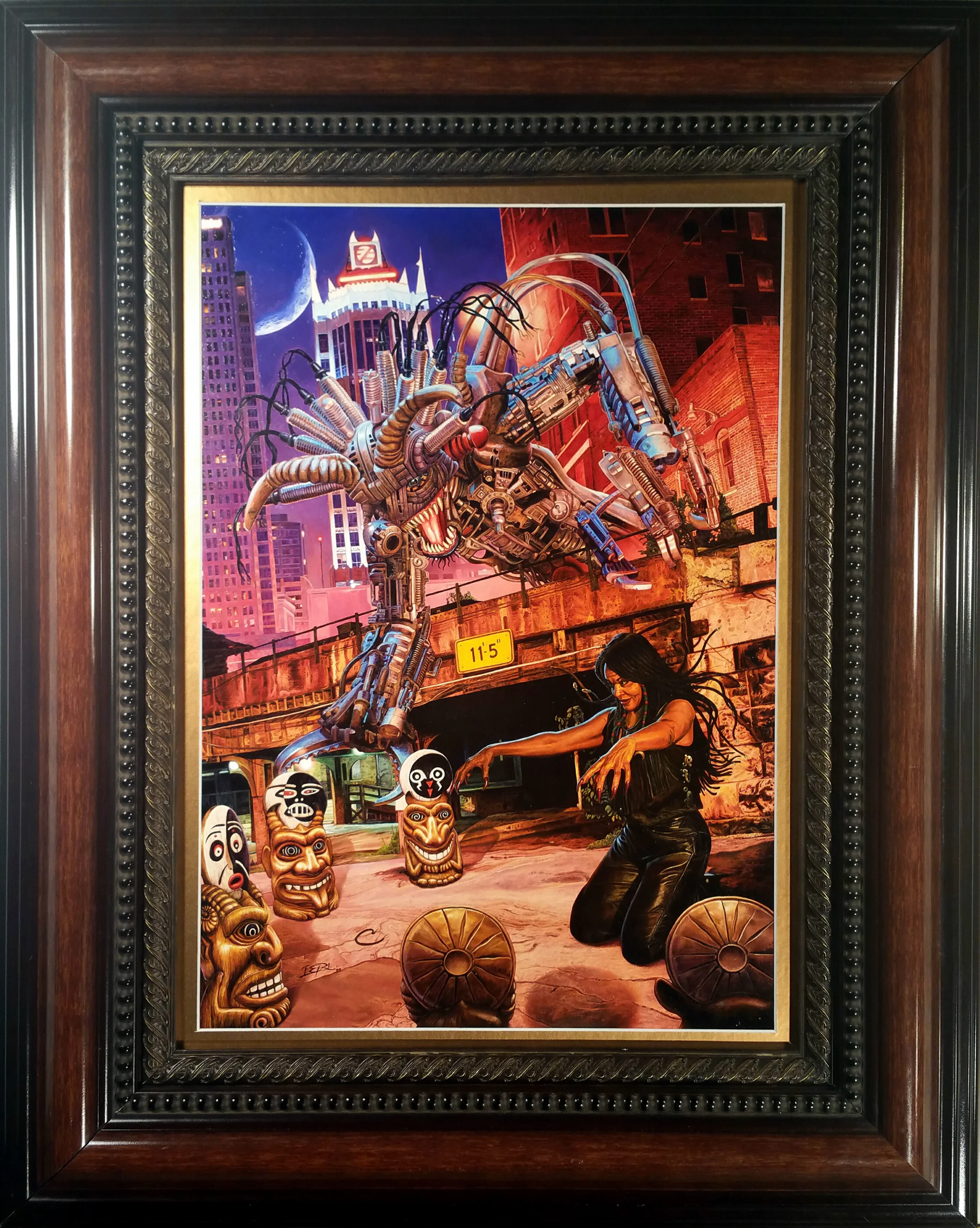 Lore of the Forsaken 20" x 25" (framed size) oils on illustration board $1400