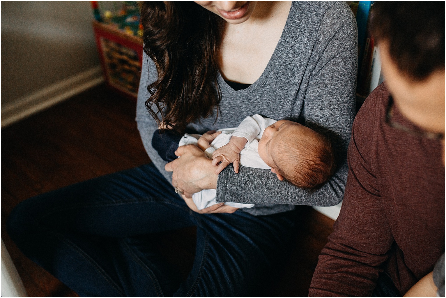 family in home photography