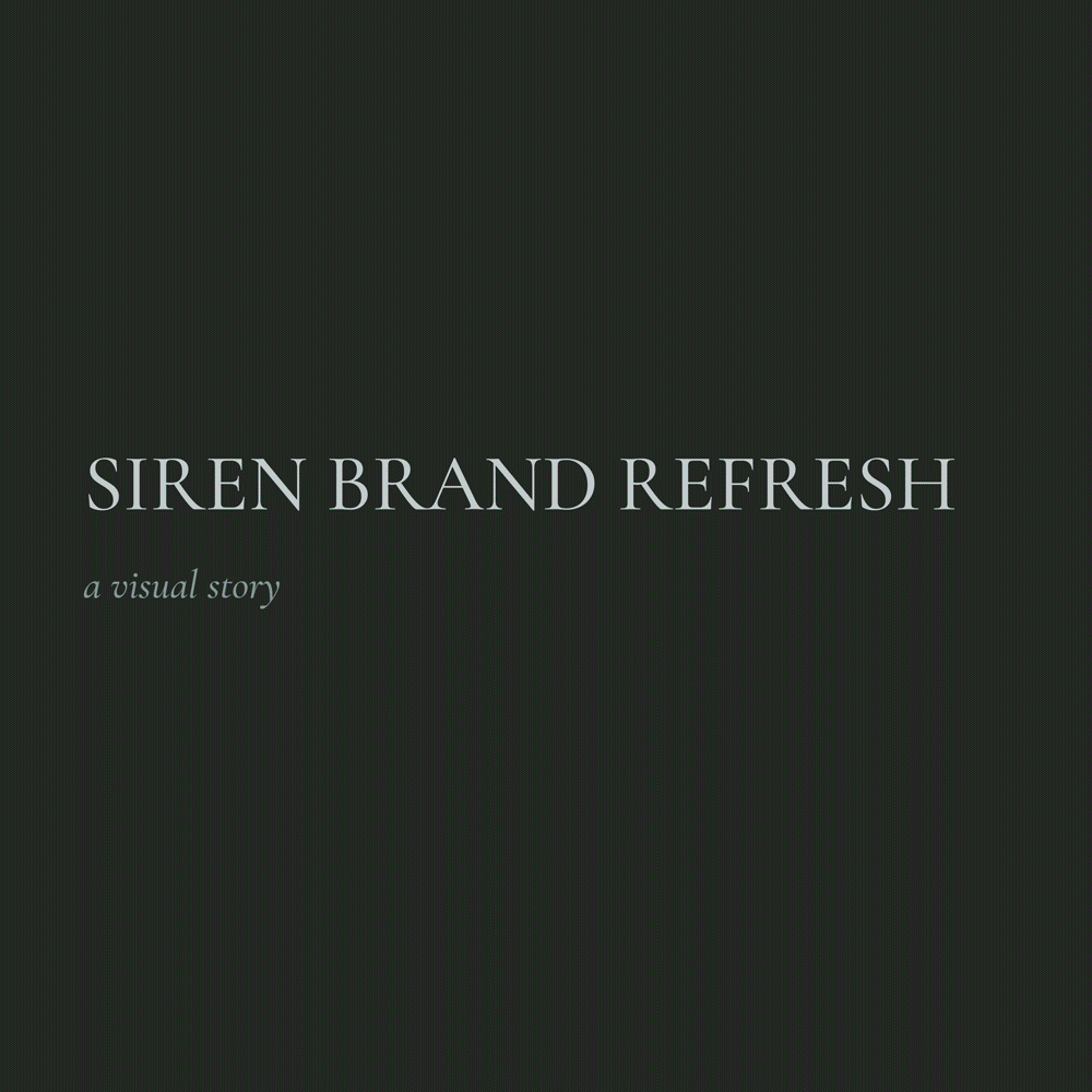  Siren Design Group engaged me to refresh their existing brand. The design process led to a new mark derived from the legacy mark, that is from the heart. It’s a dynamic vessel that can change and adapt with Siren into the future. The project scope i