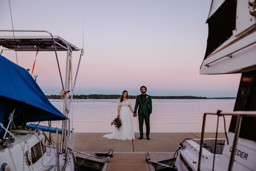 Chris + Karina - what a spot to spend the first couple hours of marriage. Still waters and pink sunset hues. Film coming very soon!
