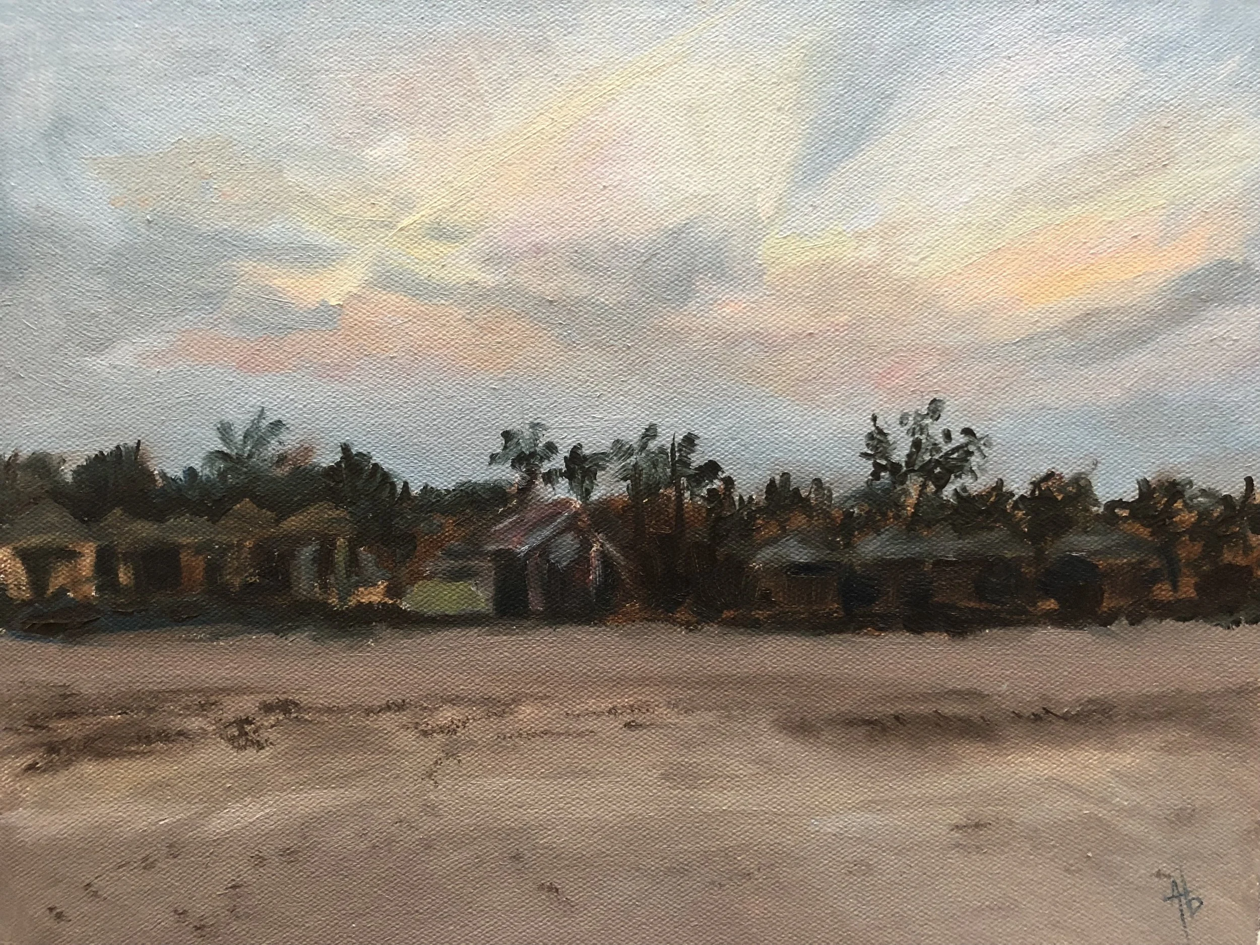Of many hued skies and muted sands