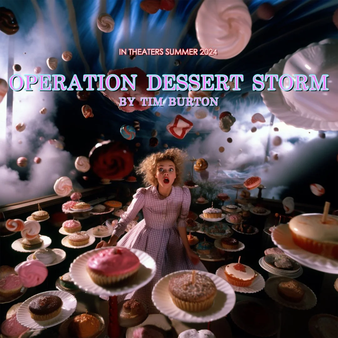 „Operation Dessert Storm“, still filming, USA, directed by Tim Burton, movie still (Kopie)