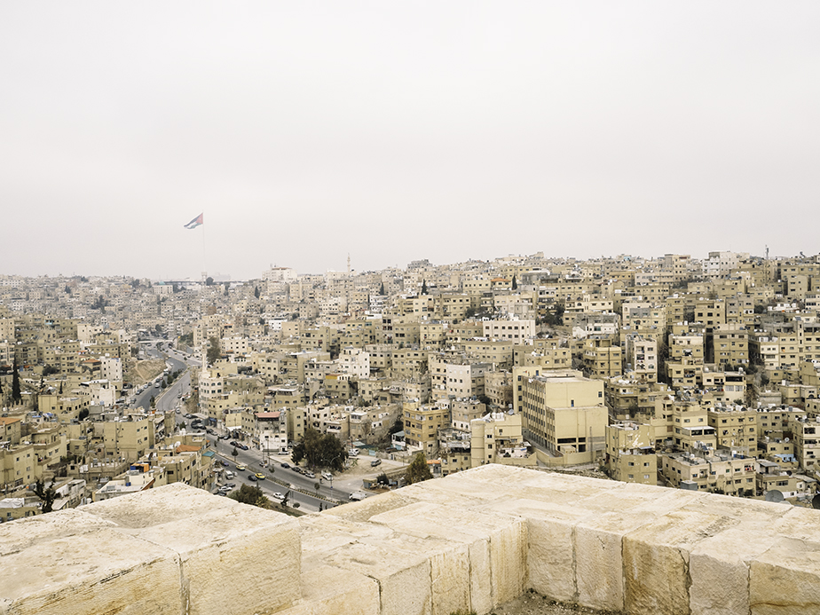 View of Amman and the Raghadan Flagpole from the Citadel