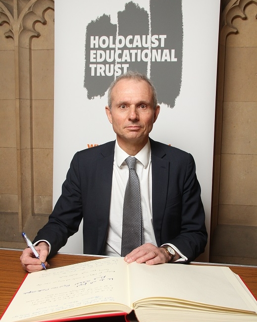 This week David signed the Holocaust Educational Trust Book of Commitment, pledging his commitment to Holocaust Memorial Day, honouring those who died and paying tribute to the Holocaust survivors who still work to educate young people about these events.
