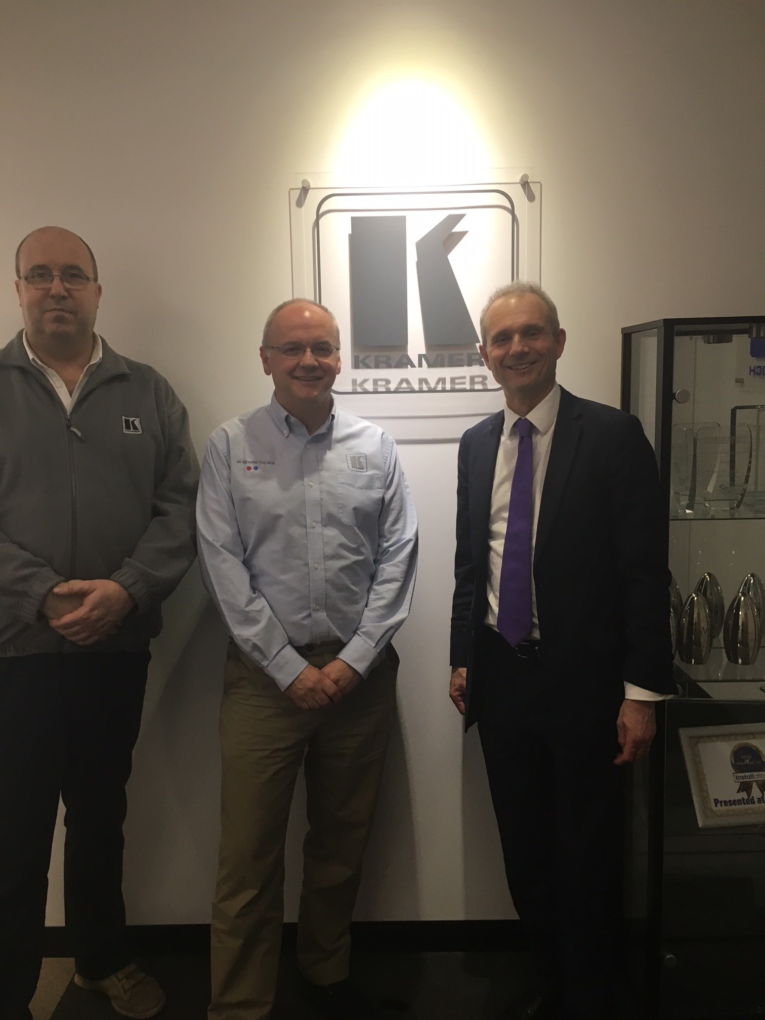 David meeting National Sales Manager Andrew Smith and Marketing Manager Nick Mawer
