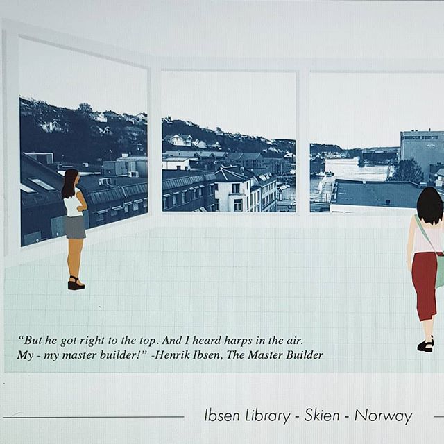 Postcard form Future Ibsen Library! #skienby