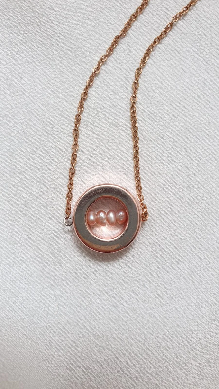 Rose gold & pearl