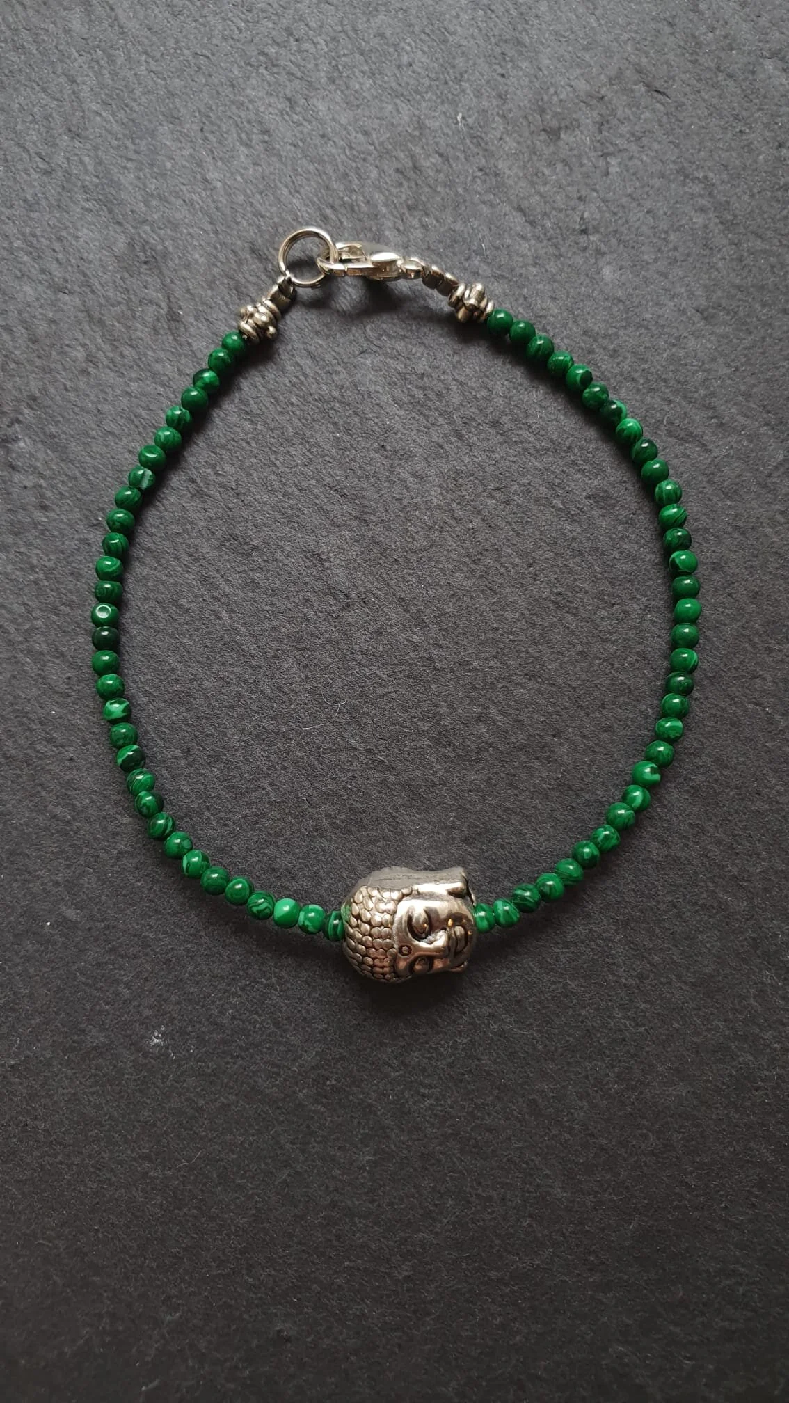 Buddha & Malachite bracelet