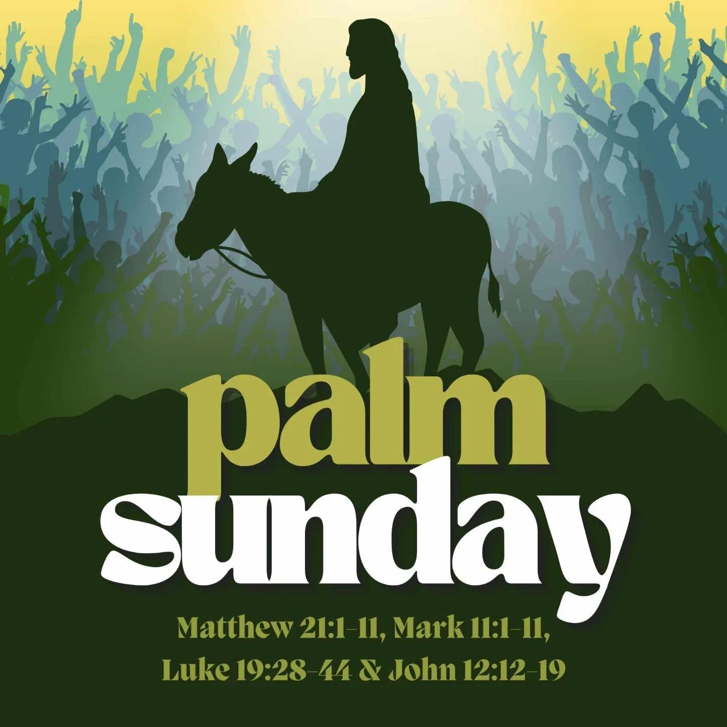 Happy Palm Sunday from Bristol CU! 

Palm Sunday is a Christian celebration held the Sunday before Easter Sunday every year to mark when Jesus entered Jerusalem before his crucifixion. Although greeted by cheering crowds who laid down palm leaves for