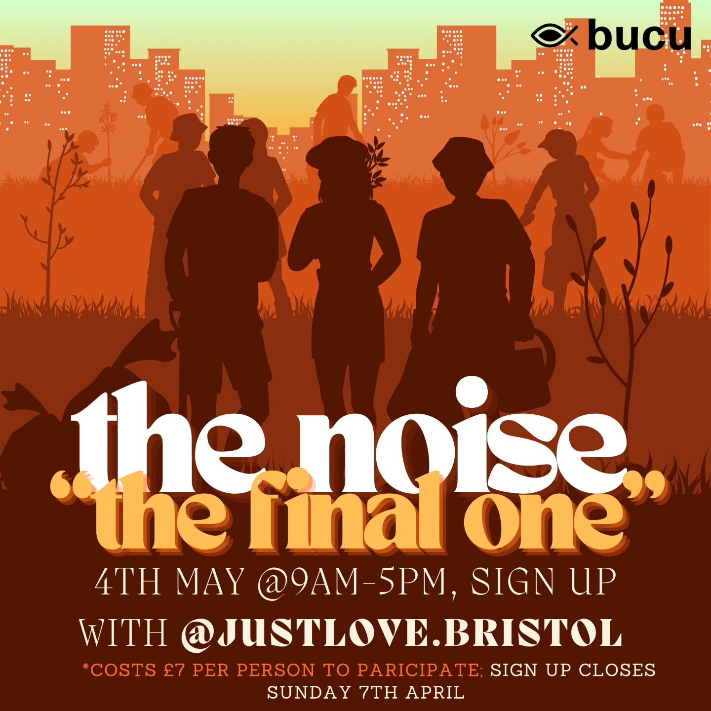 Interested in showing God's love in a practical way? Join JustLove as they volunteer at the final running of The Noise Bristol! With projects all over the city, the weekend is aimed at serving our neighbours (the Bristol community) through gardening,