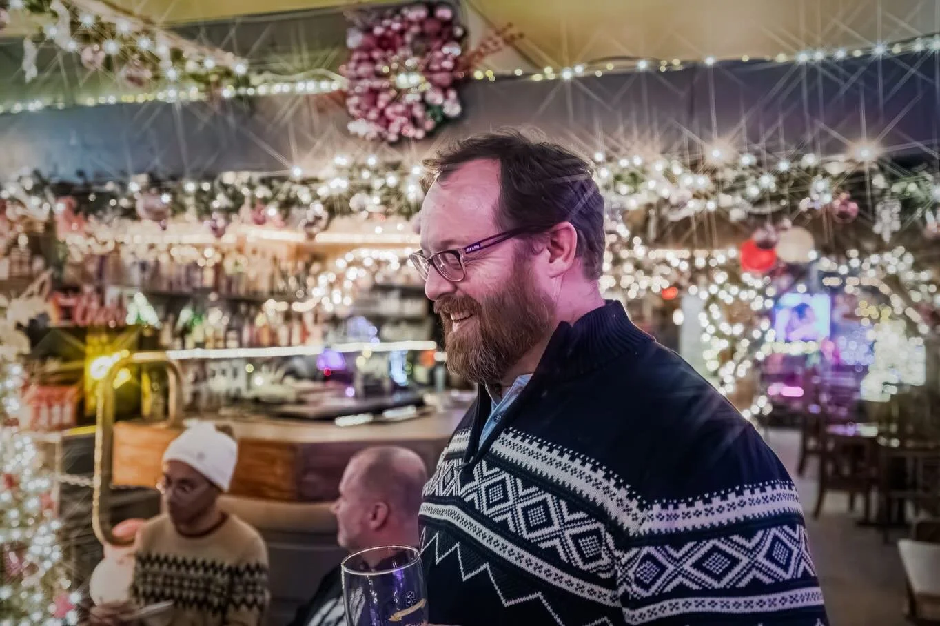 Some starburst shots taken by Dave Hiscock at our Christmas Social Wednesday. We drank, watched show and tell on Ben&rsquo;s screen, and played a game of Guess the Photographer (Ginny and Greg fought for the winning Tims card)

Thank you from the Clu