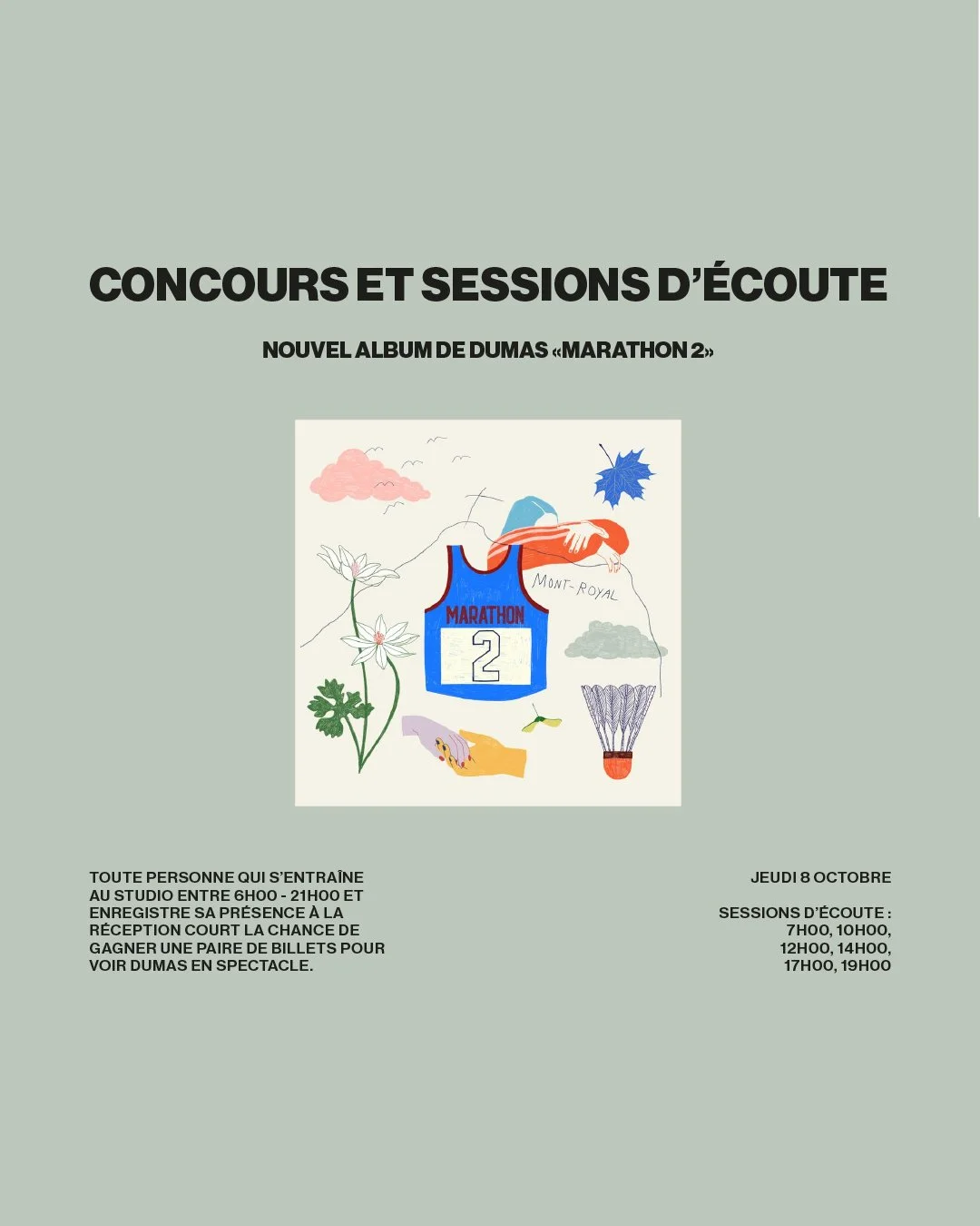 Concours et sessions d’écoute “Marathon 2”