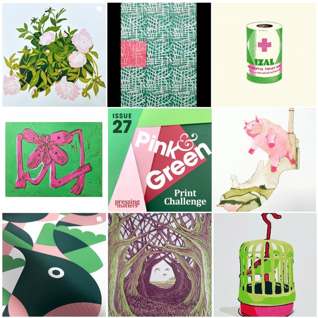 We&rsquo;re about half way through the month and we&rsquo;ve had some fantastic submissions for our latest print challenge! Check out some of the great handmade prints using Pink and Green inks and check out more on the&nbsp;#pressingmattersinsert27&