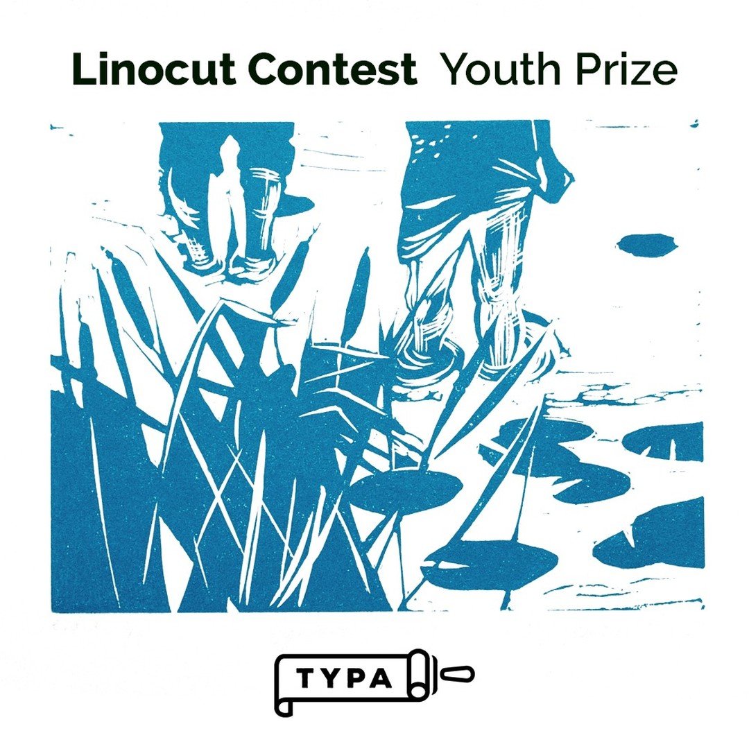 We're pleased to have selected 'Life In Bulrush&rsquo; by Alvė Skauronaitė @skauronaite as the Youth Prize winner for the @typacentre Linocut Contest. We loved Alve's use of positive and negative space in their print. The mark-making in the bulrushes