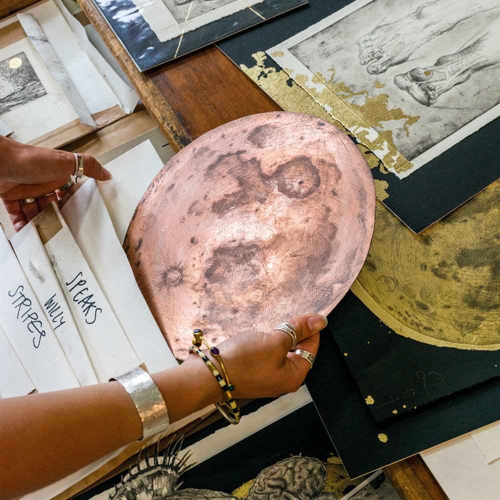 @rosiemclayart Rosie McLay&rsquo;s intricate etchings explore the inner workings of body and mind &ndash; both metaphorically and literally &ndash; with the people and experiences she savours weaved throughout. &ldquo;There&rsquo;s something about ca