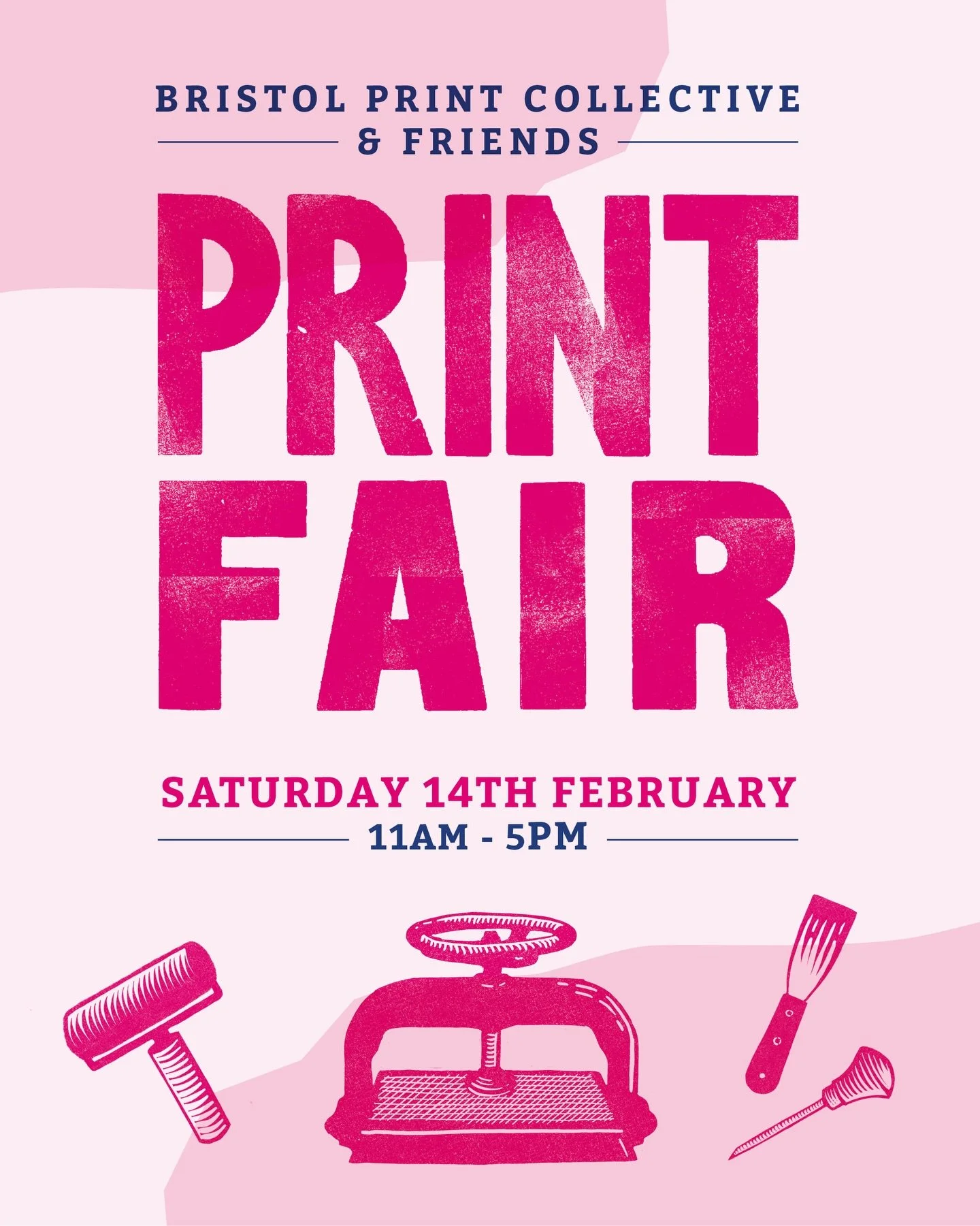 Love print? Get yourselves down to the Chocolate Factory space at @centrespacestudios this Valentines Day &ndash; Saturday 14th February from 11-5pm at Centrespace Studios, 6 Leonard Lane, BS1 1EA &ndash; for our next @bristolprintworkshops print fai