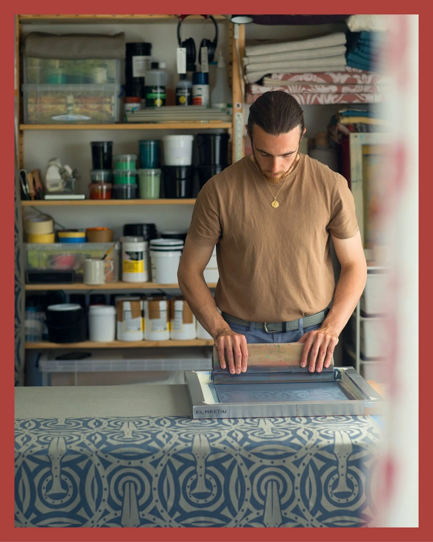 Creating patterns infused with place and heritage, @duncan.rt Duncan Tattersall&rsquo;s textiles echo the stories of the historic buildings they hang in and the homes they go on to grace.

&ldquo;I&rsquo;m trying to evoke the sense and atmosphere of 