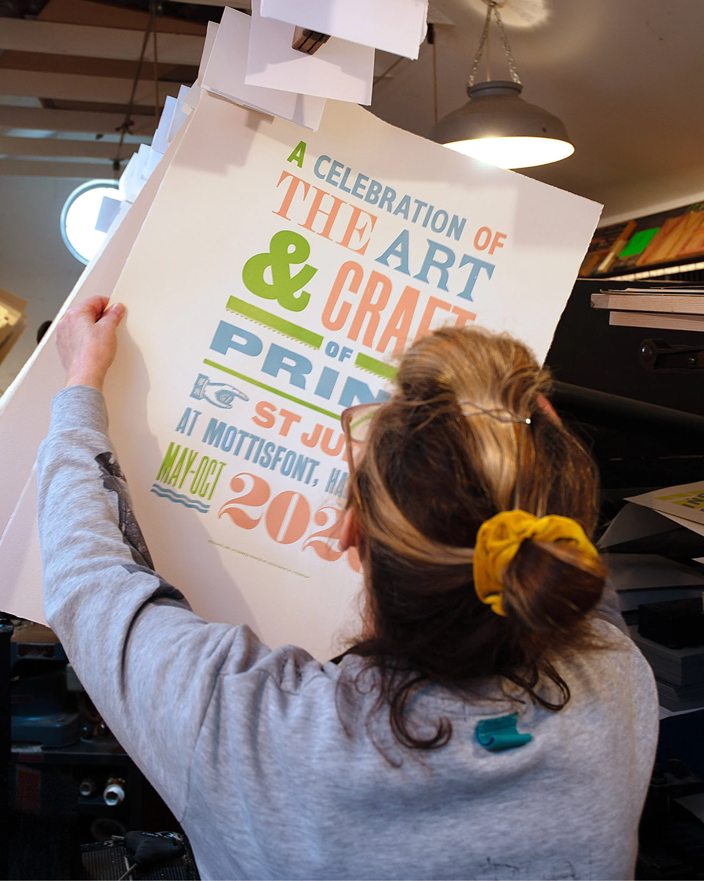 To coincide with their major exhibition The Art &amp; Craft of Print at @nationaltrust Mottisfont which opened on Saturday 9th May, @stjudes commissioned a lovely new letterpress poster by Justin Knopp of @typoretum. Traditionally printed and availab