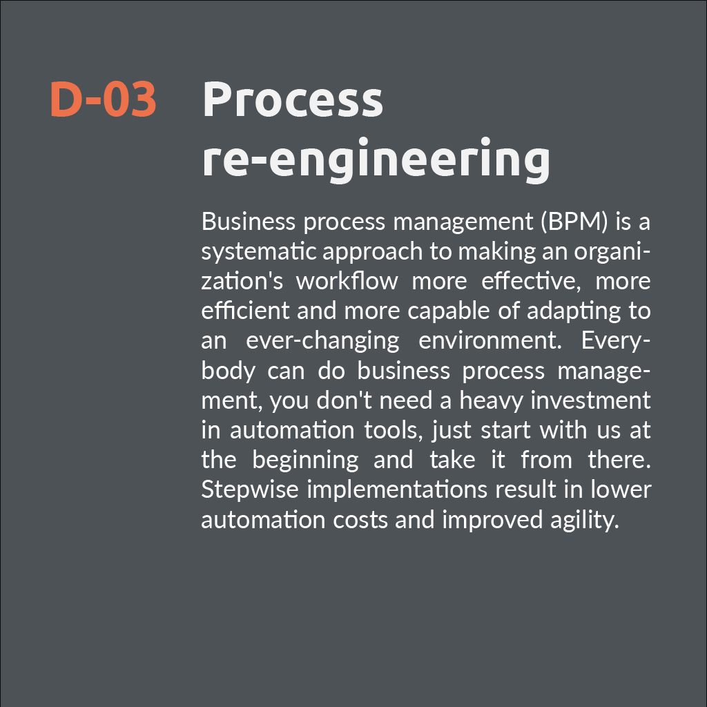 Process re-engineering