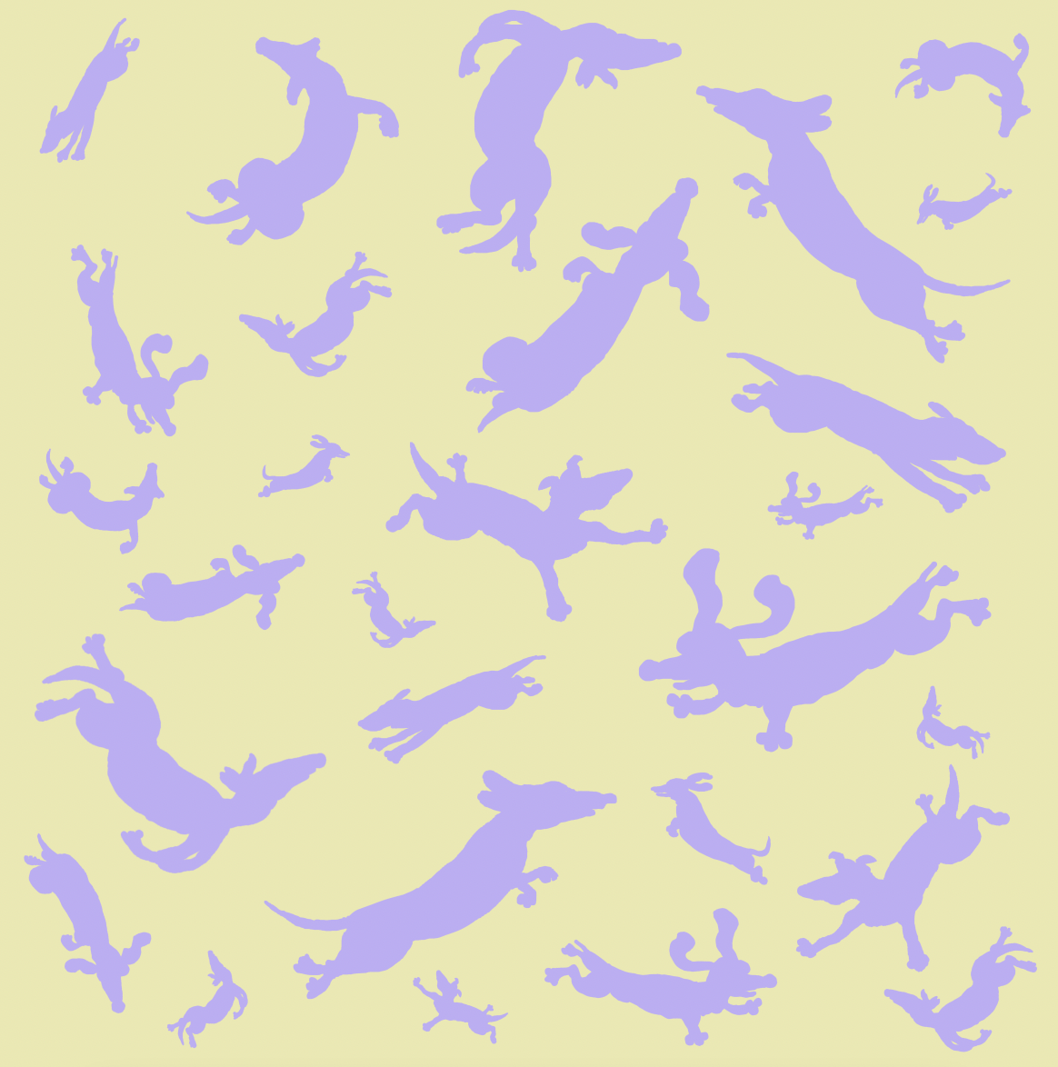  Dogs in Space - yellow 