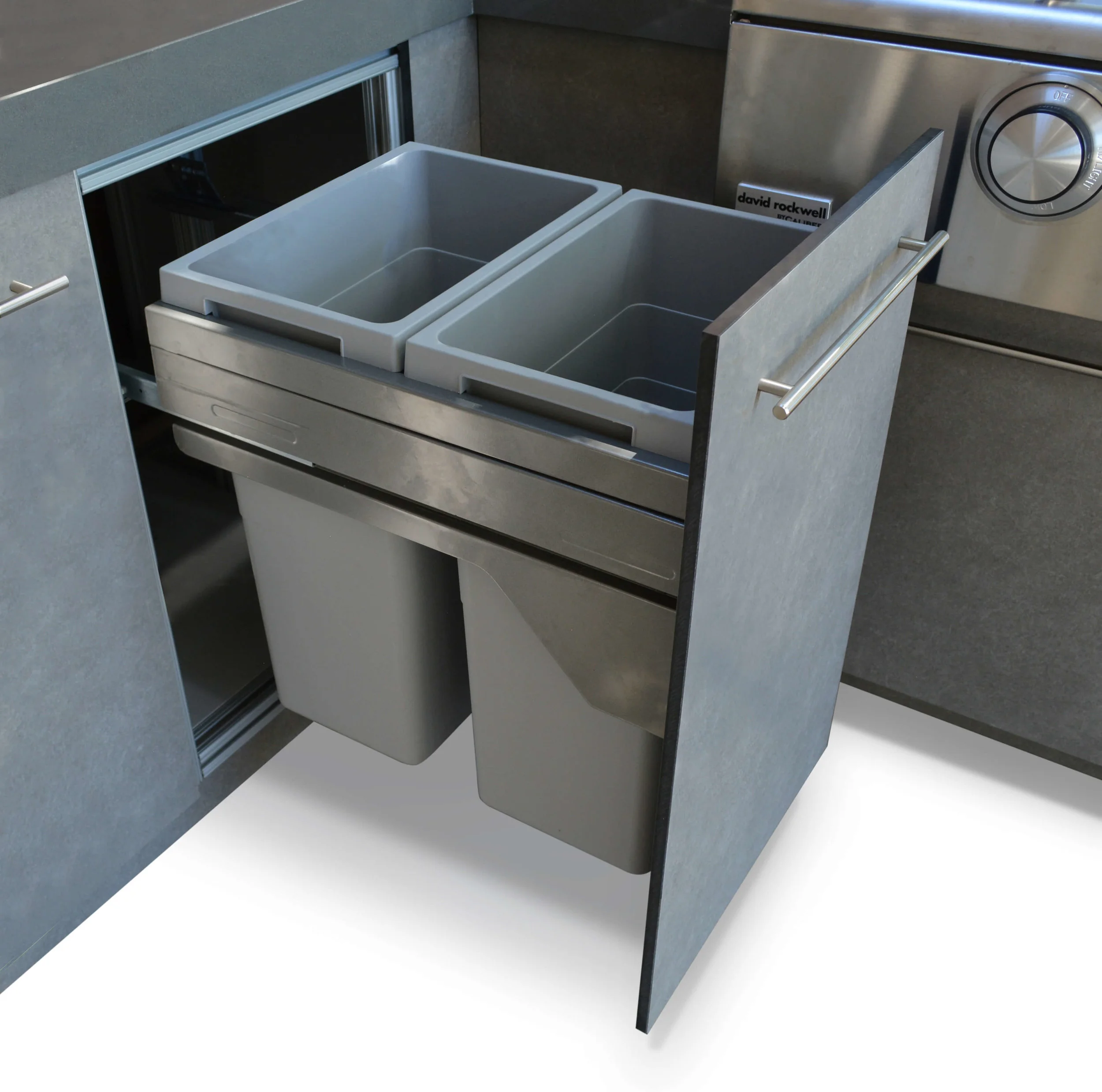 PULL OUT WASTE/RECYCLING SEPARATOR BINS