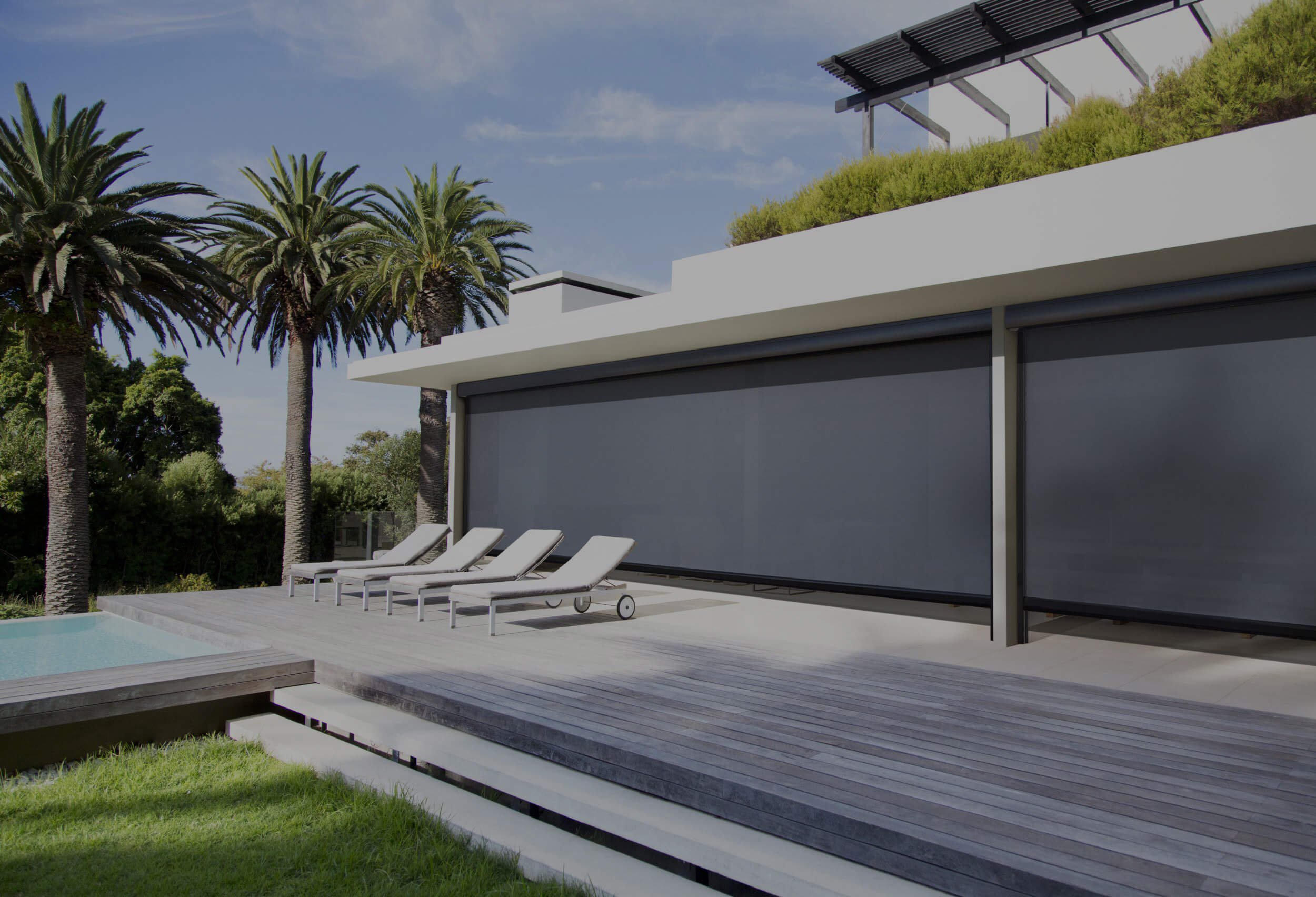       OUTDOOR SCREENS   Enjoy outdoor comfort all year with Magnatrack Screens, shielding you from wind, bugs, and sun   Learn More  