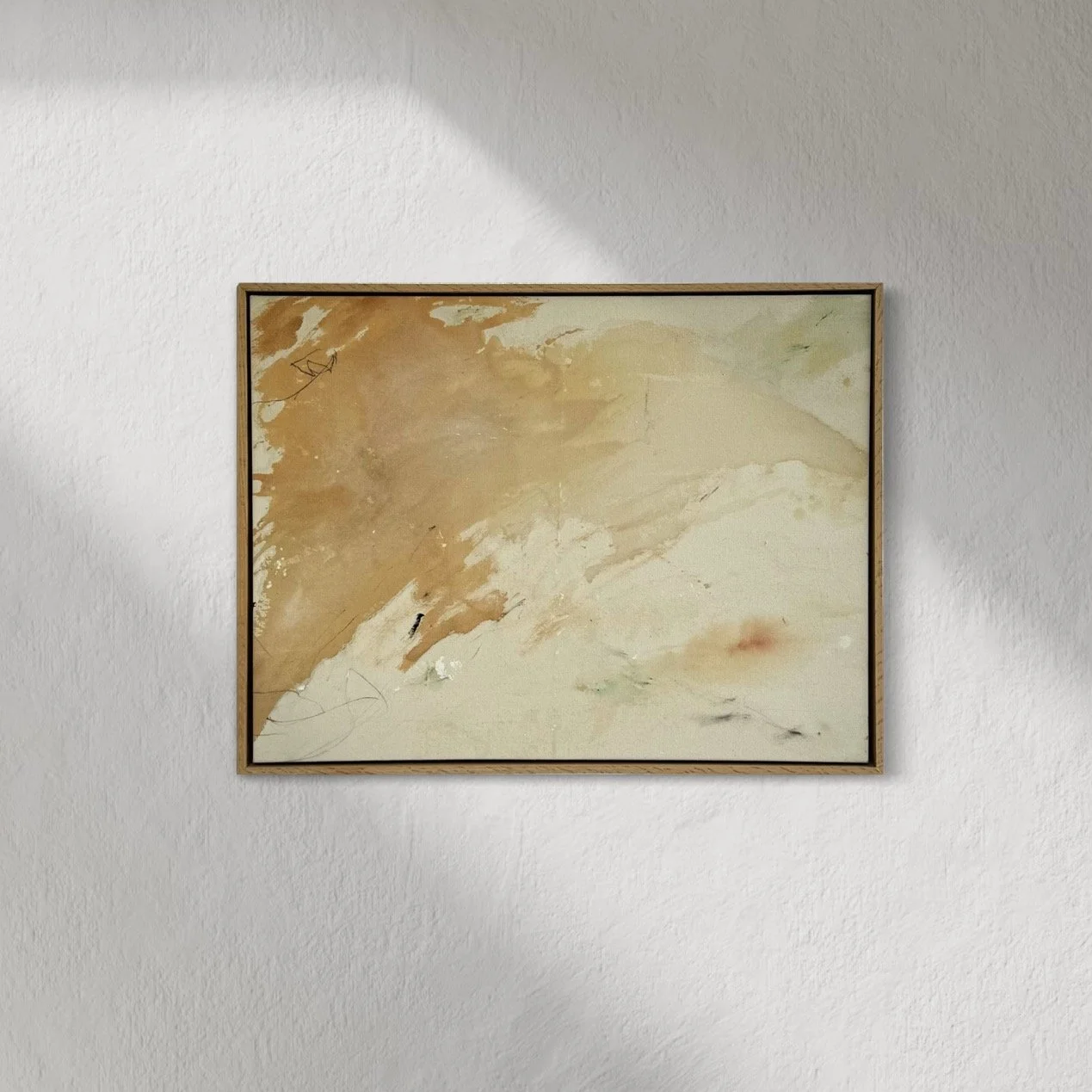 "Tipping Point" 
88cm W x 68cmH 
Acrylic, Clay, Charcoal on Cotton Canvas
Framed in Natural Oak
R8000