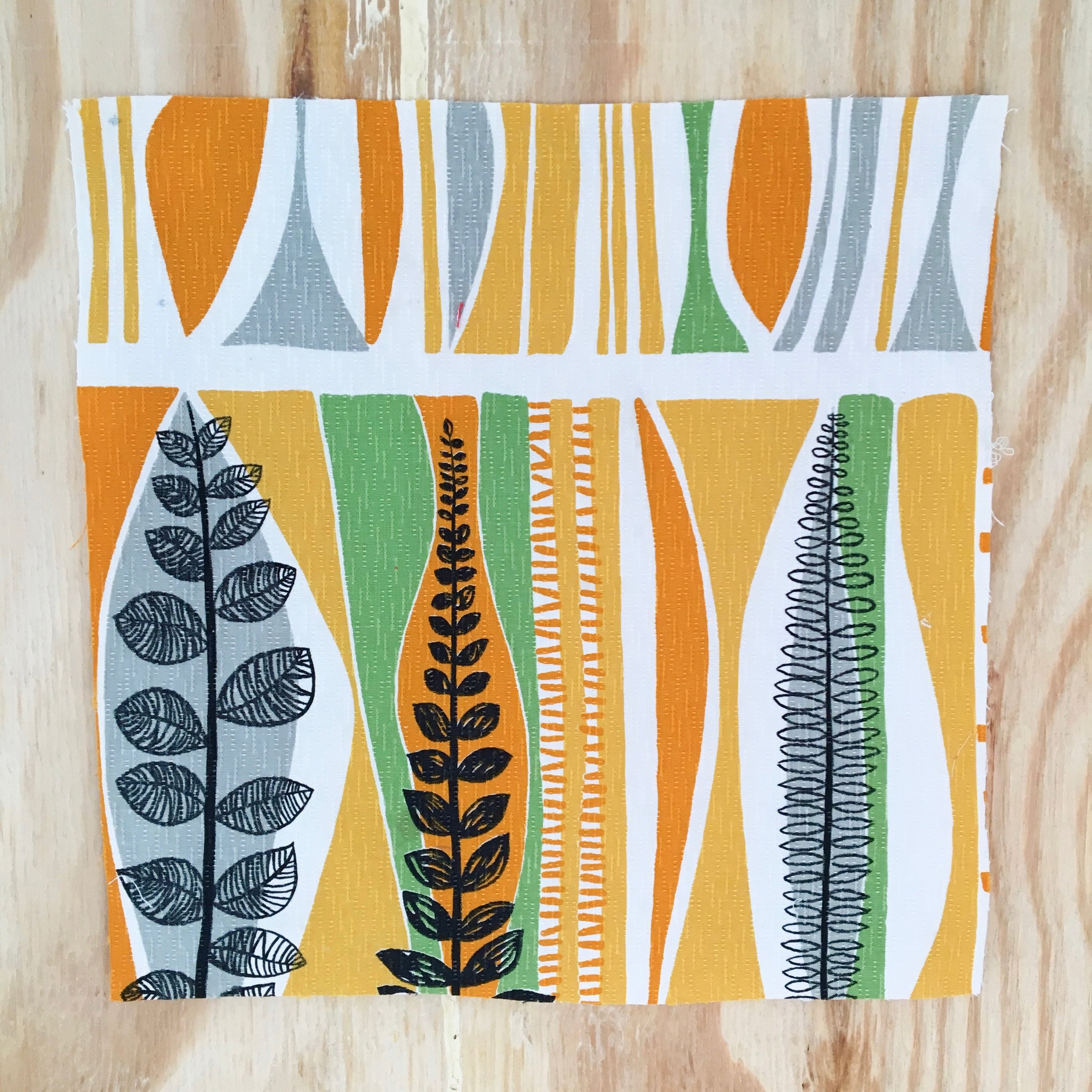 My Mid Century Fabric Collection - then and now. • Jane Foster