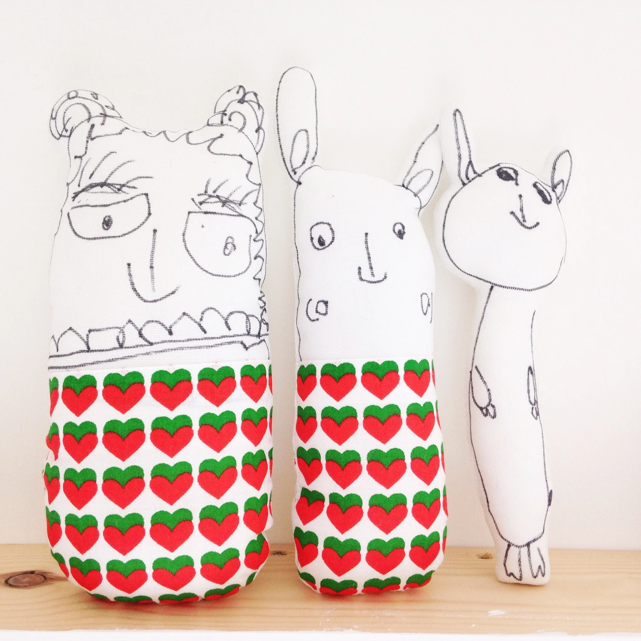 My daughter's toys we designed and made together in my studio.