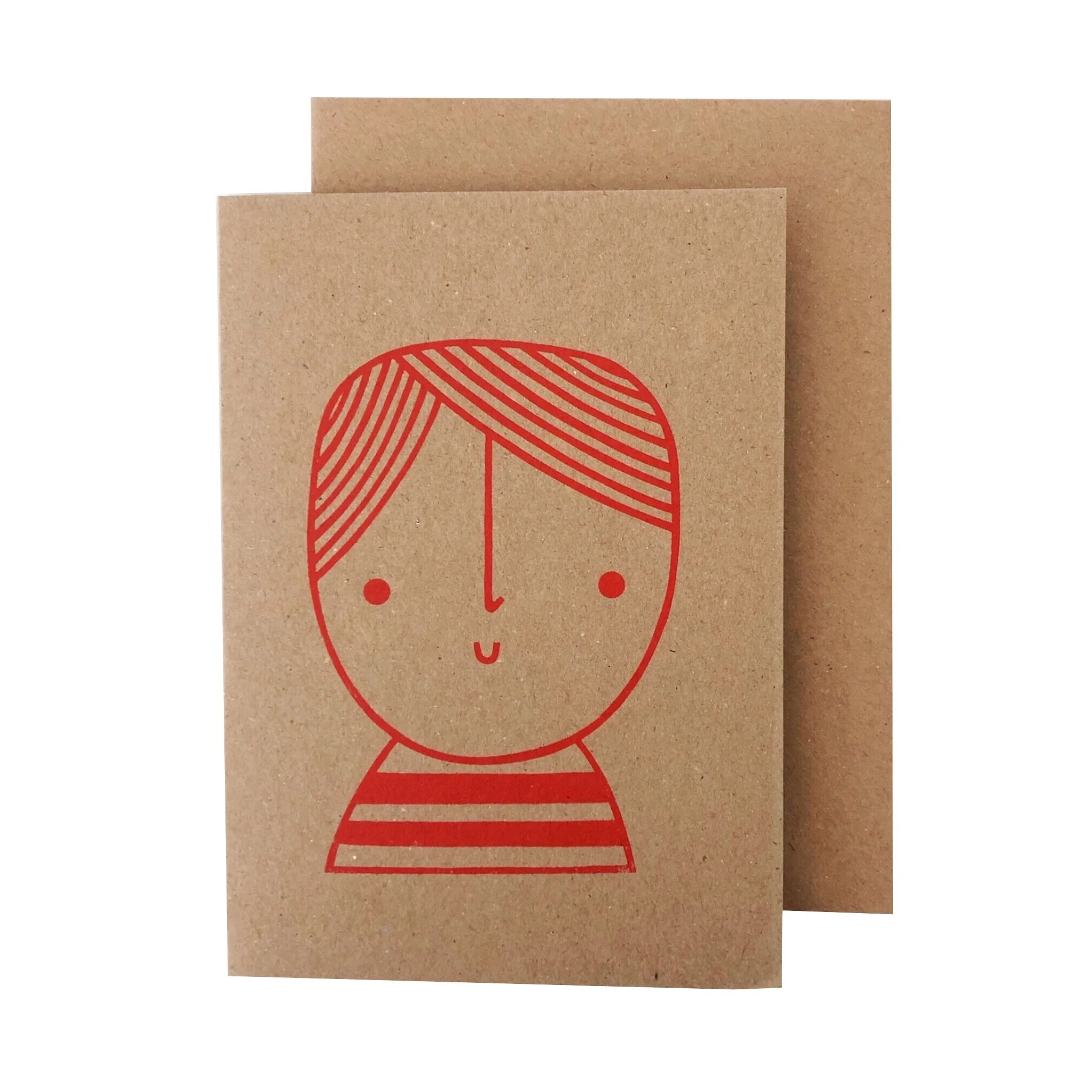 'Frankie' - Screen Printed Kraft Card