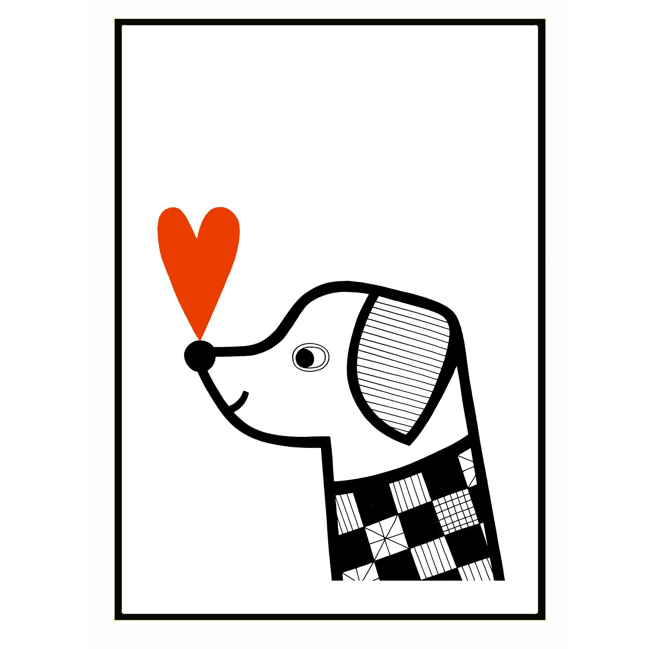 Dog With Heart A3