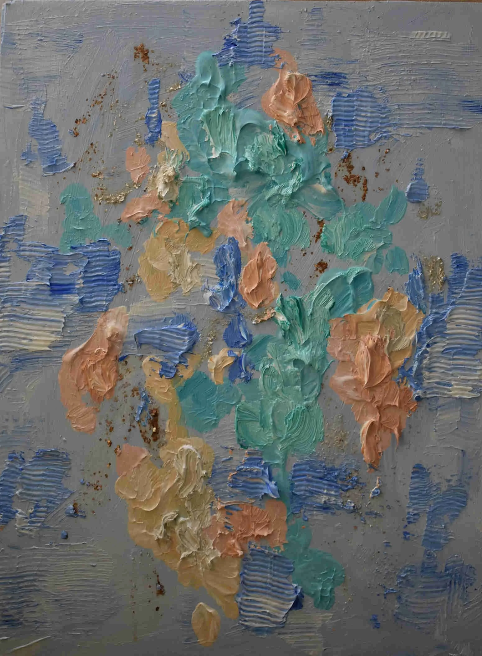 ' Summer Shimmer ' on Wooden Board 