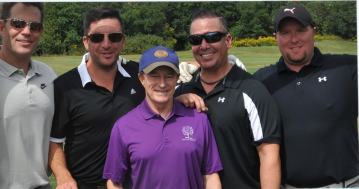Dave Morrison, John Kanellis, Allen Marcan & Chris Ludlow with Sandy Hawley