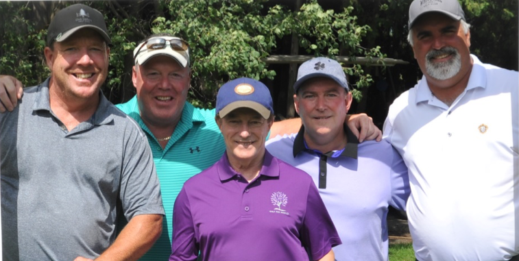 Phil Morgan, Sean Morgan, Paul Guimond & Bill Grant with Sandy Hawley