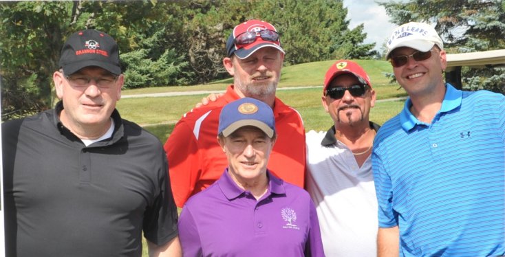 Kevin Brannon, Shawn Wright, Rocky Tersigni & Tom Brannon with Sandy Hawley