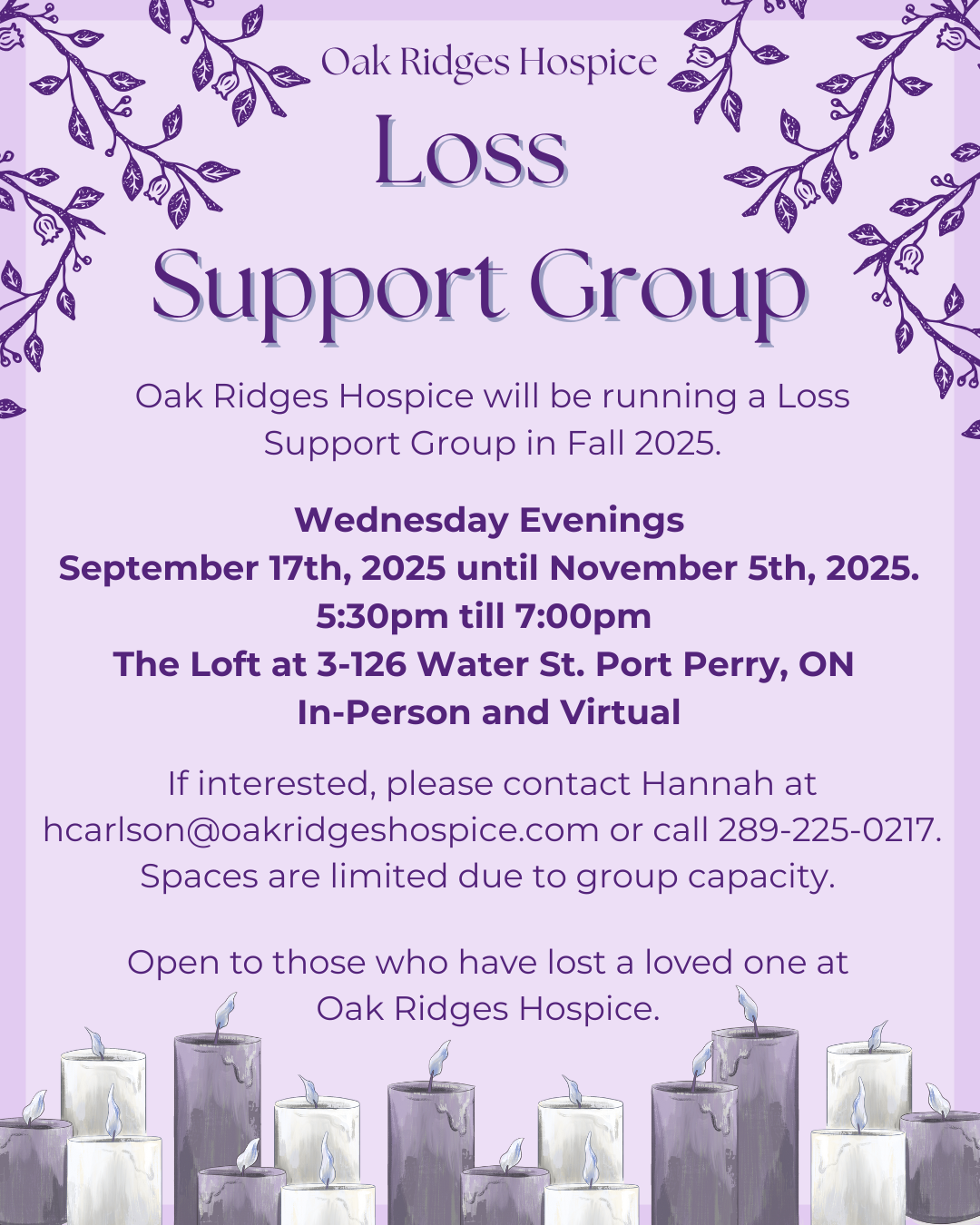 Grief and Bereavement — Fall Loss Group 2025