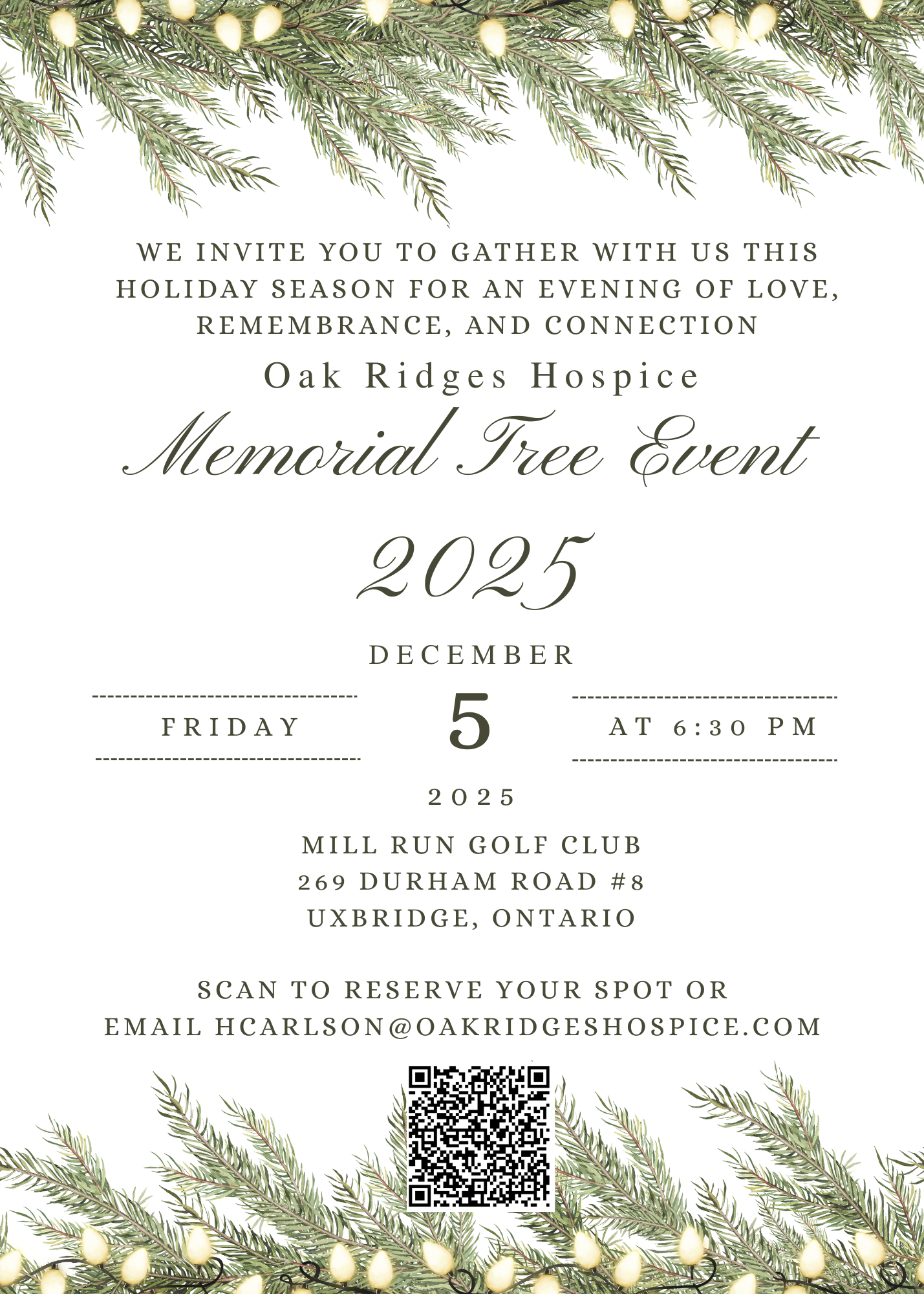 Annual Memory Tree Event