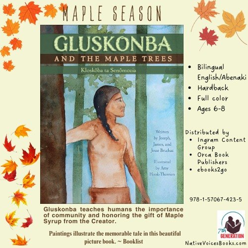 Maple Syrup Season!
Share this traditional Abenaki tale reminding us that nature's gifts are best when we work together. 
Poignant. Seasonal. Community building. Buy direct from us or your fave book seller.
 #illustrated #bookstagram #languageback #b