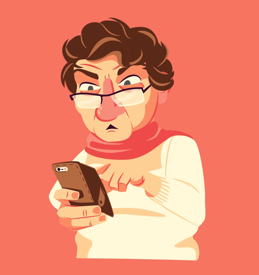 Alex Murphy - ma's phone animation irish mammy