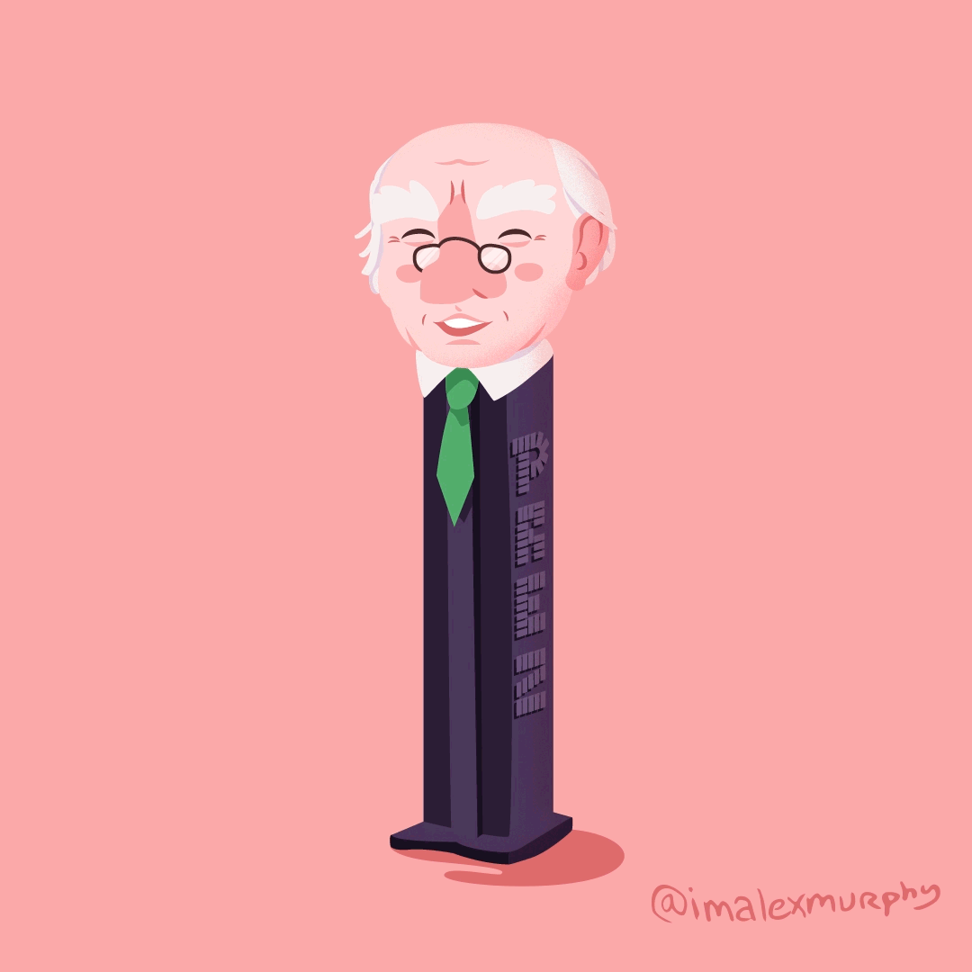 Prez Dispenser - Michael D Higgins Illustration Animation