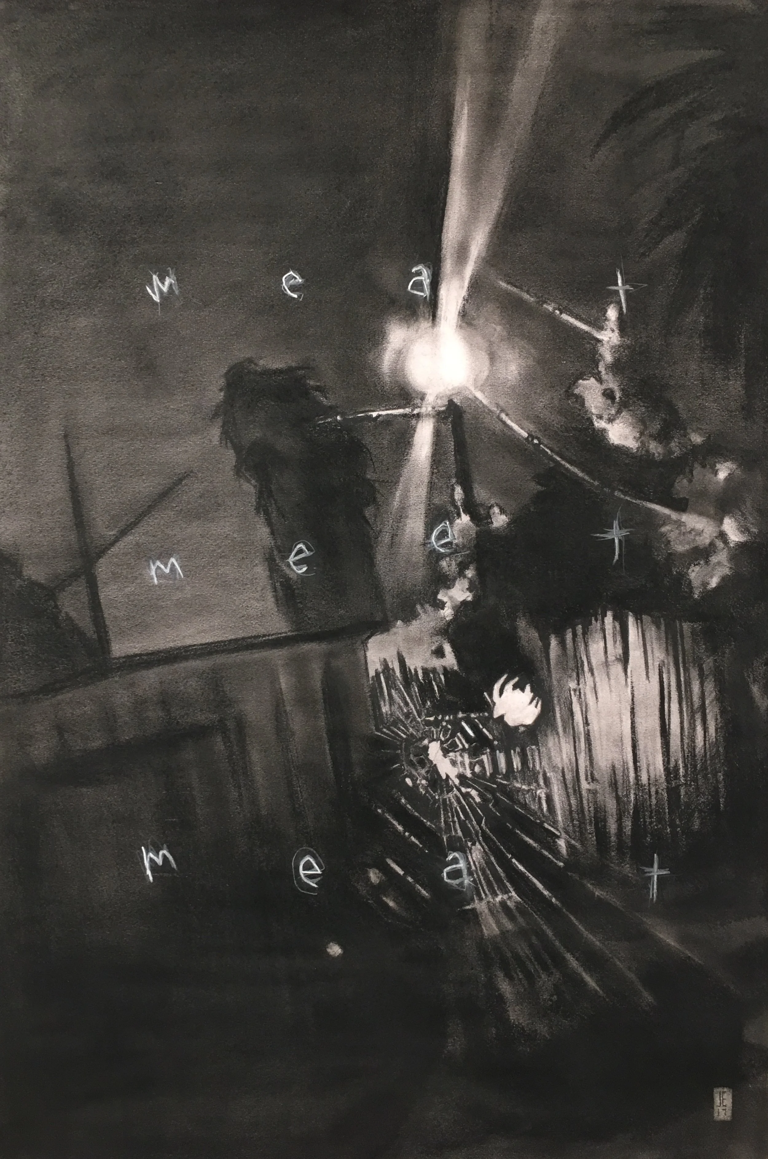 Meat Meet Meat,  24"x36"