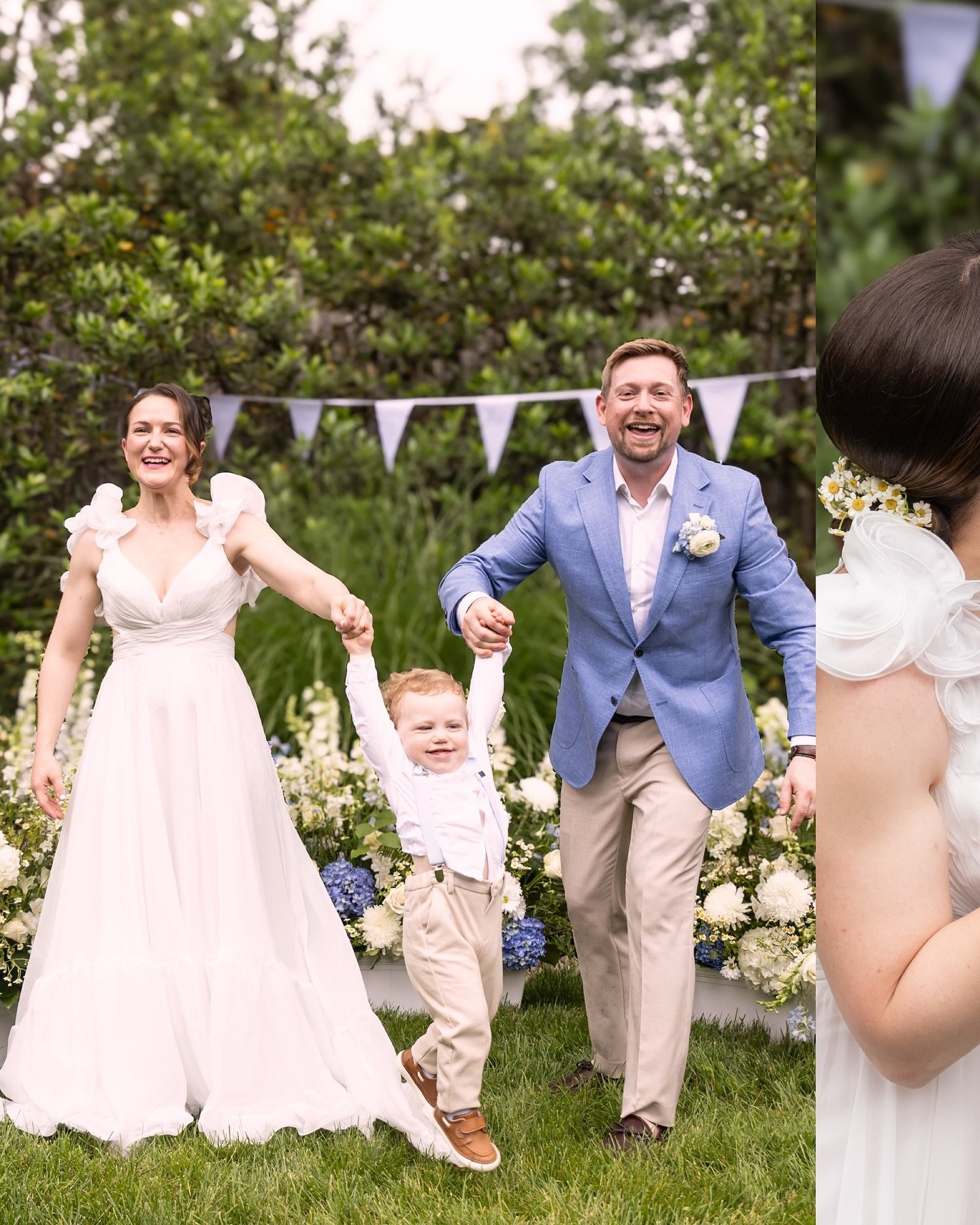 This sweet wedding! I have too many pictures I want to share, so I&rsquo;m starting out with just the set of the beautiful bride &amp; groom with their adorable little boy. He was absolutely the cutest- and please swipe to the last shot 😅. Love him.