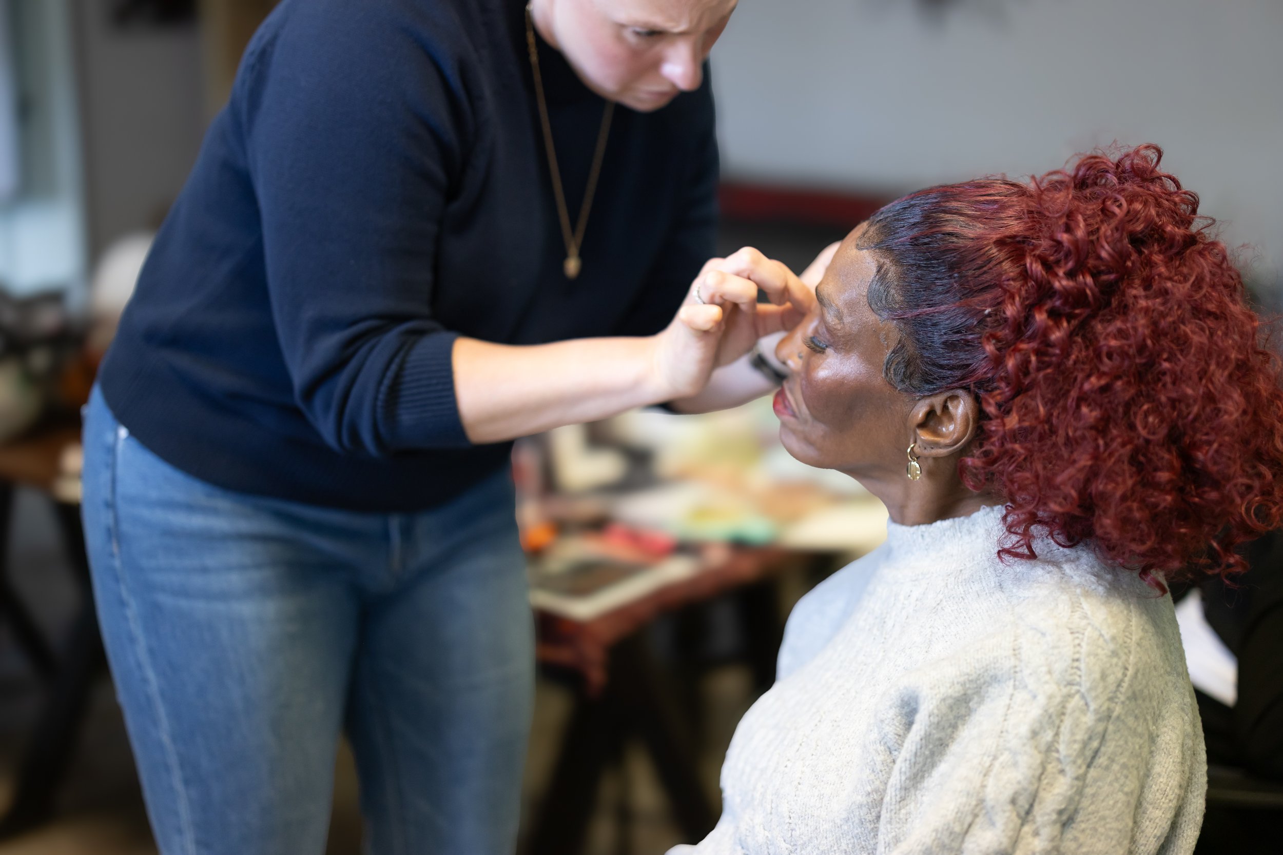 Makeup Artists donating their time