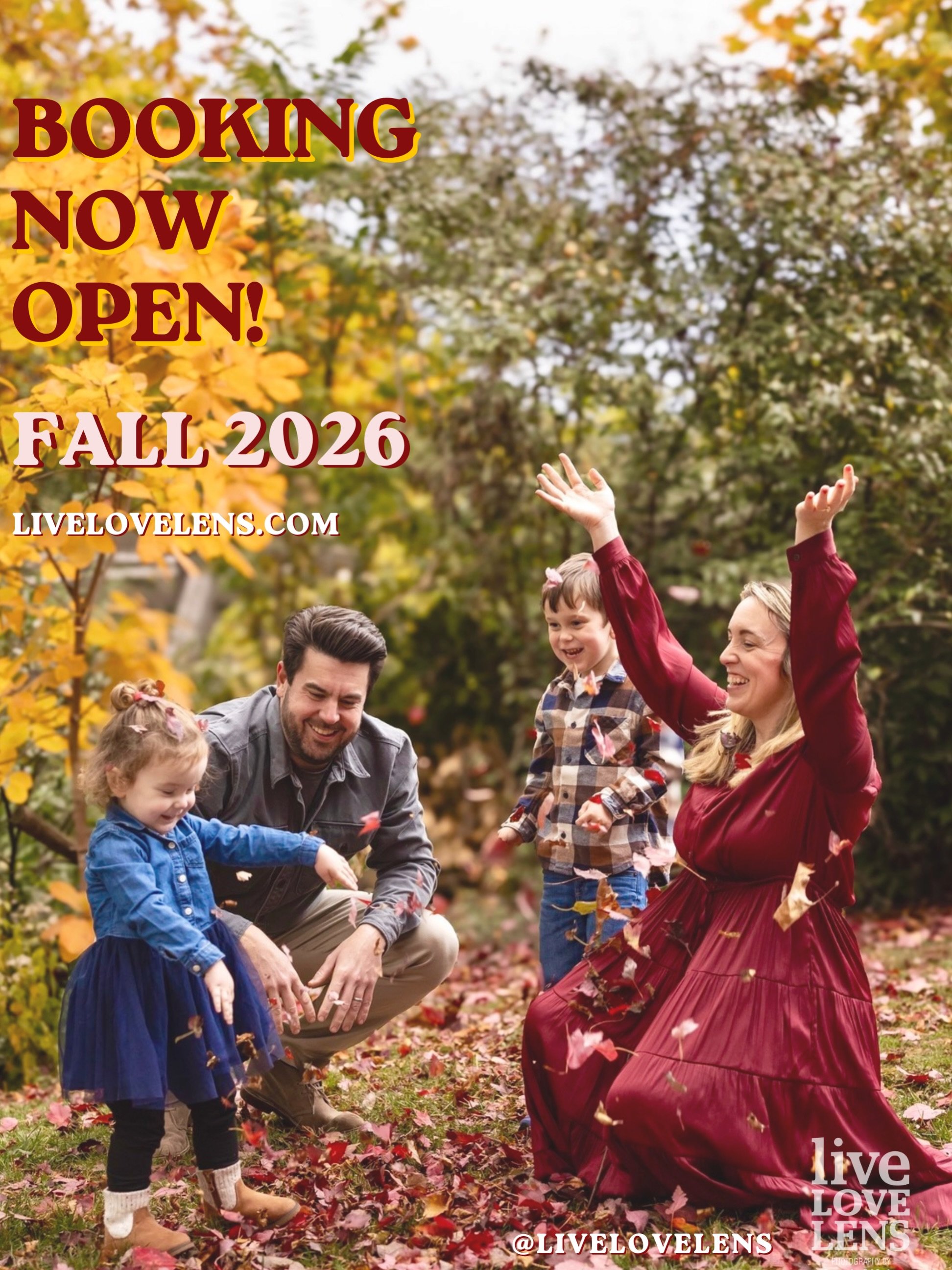 My fall calendar is open!! Lots of bookings yesterday- so excited! 

I&rsquo;m offering something NEW this year- &ldquo;THIS IS US&rdquo;: capturing your family in your element doing what you love to do TOGETHER- see the second slide!

I will post a 