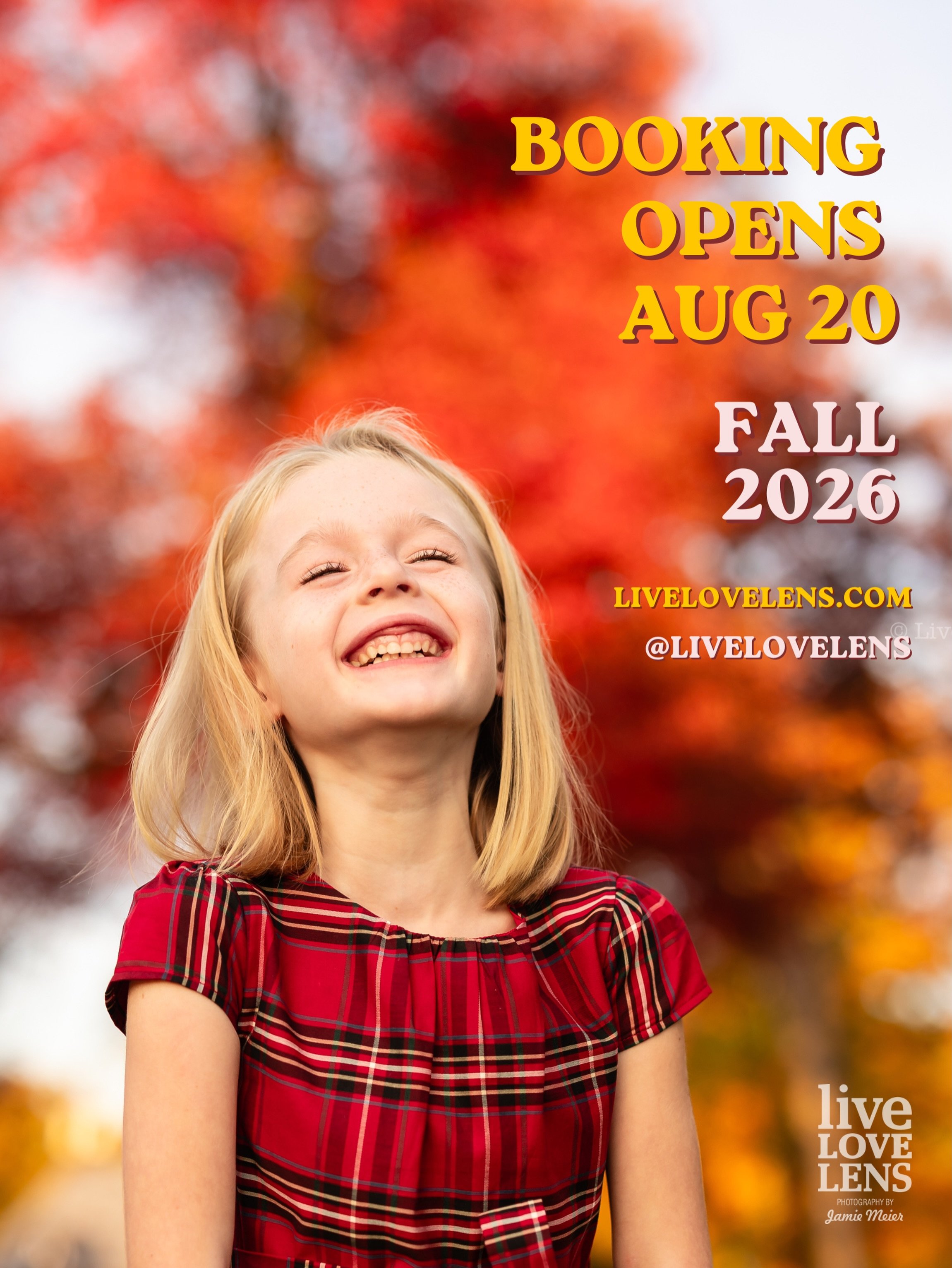 You don&rsquo;t need a special reason to book Family Photos, let me do the hard work for you! Booking opens this Thursday, August 20 with limited weekends through the fall.🍂☀️❤️ 

#livelovelens #NJFamilyPhotographer #NJFamilyPhotography #maplewoodnj