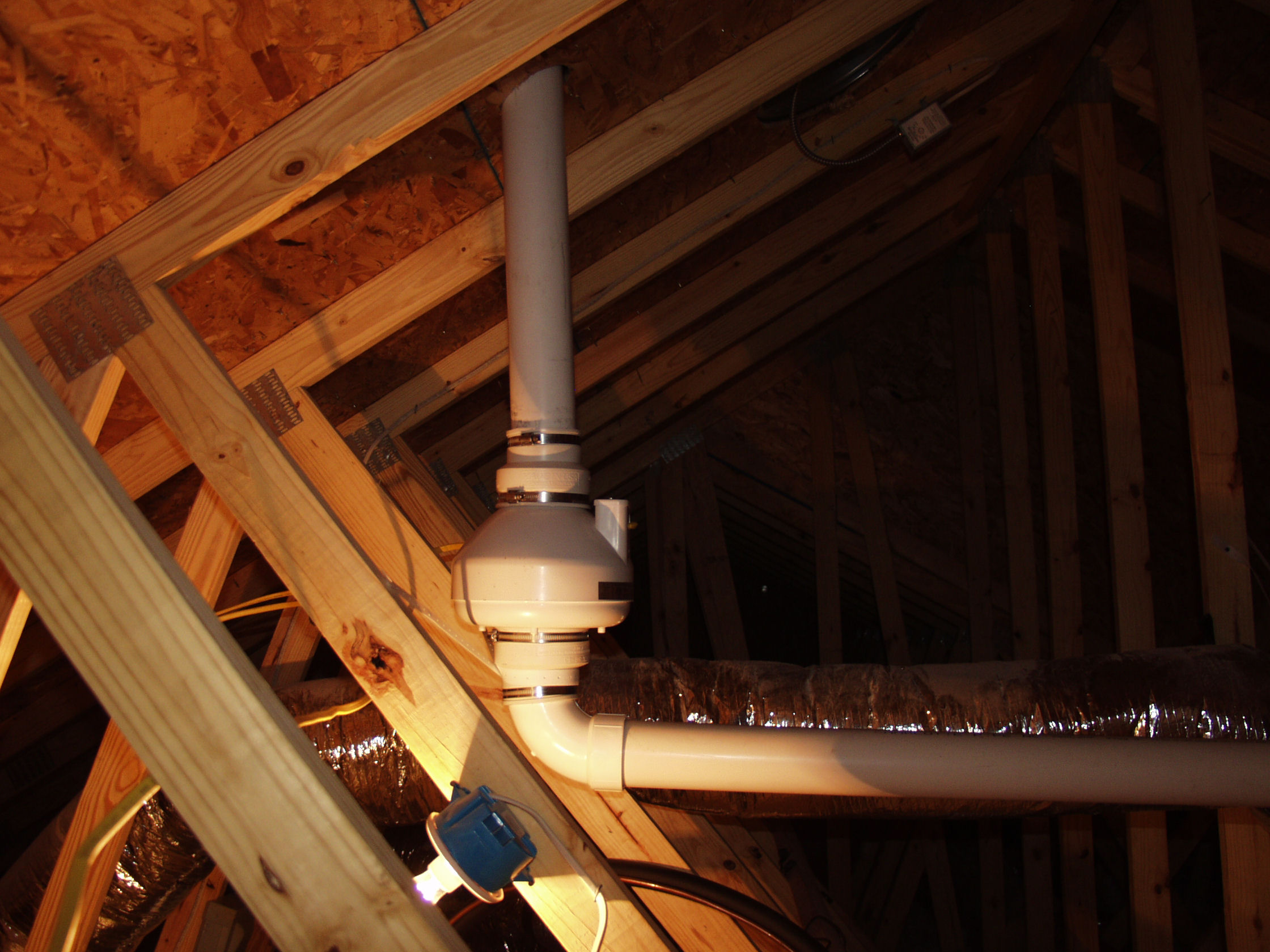 We install fans in attics as well