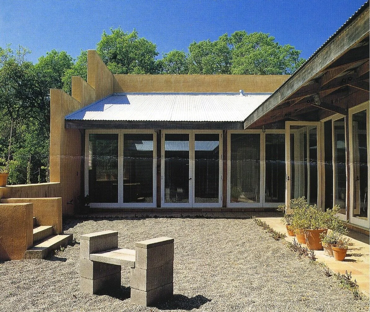 Open south facing court