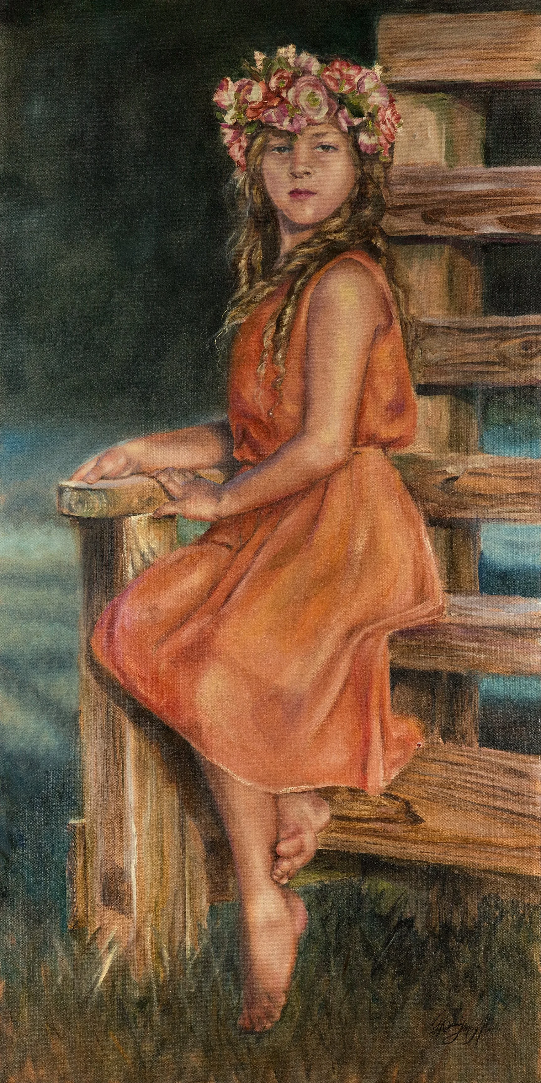 Crown of Flowers and Sunlight