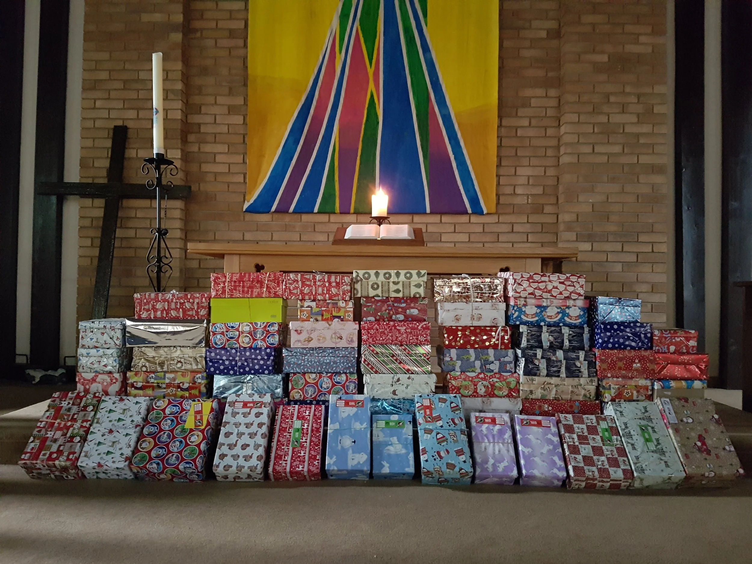 Shoeboxes 2017 St F display.jpg